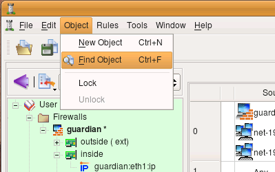 Activate Find Dialog.