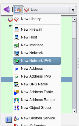 Creating the IPv6 Network Object.