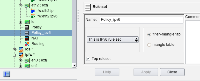 Setting Rule Set Parameters.