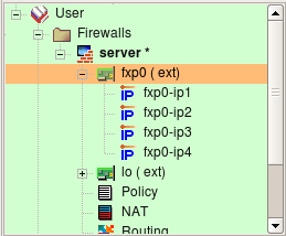 Firewall Object with Multiple Services.