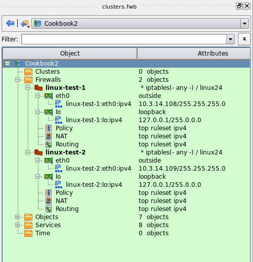 IP Addresses of the Web Server linux-test-1