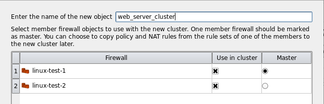 Choosing the Name, Platform, and Host OS for the Firewall Object