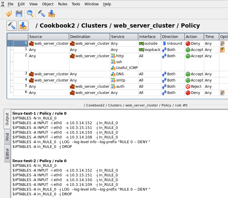 Choosing Interfaces of the Member Firewalls