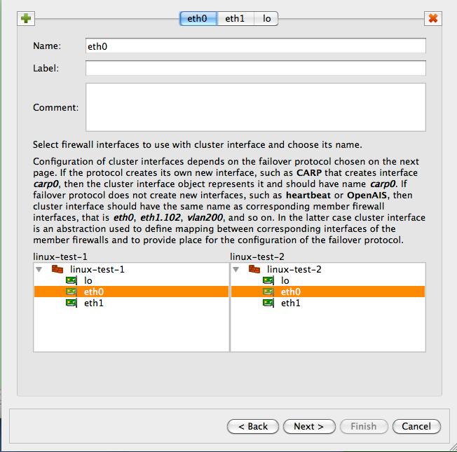 NAT Rule for the Cluster