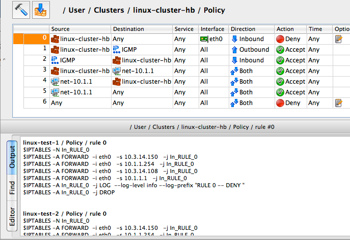 Cluster Failover Group in the Object Tree