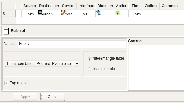 Figure 5.51. Host in a Rule with both IPv4 and IPv6