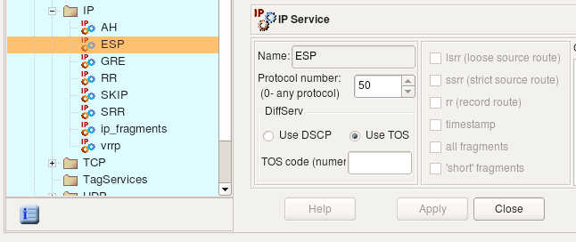 Figure 5.96. IP Service Object